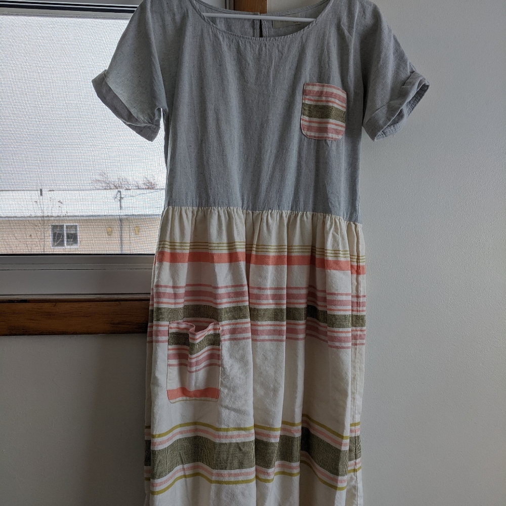New! Trove Cotton Midi Dress Medium -Ethical & Eco